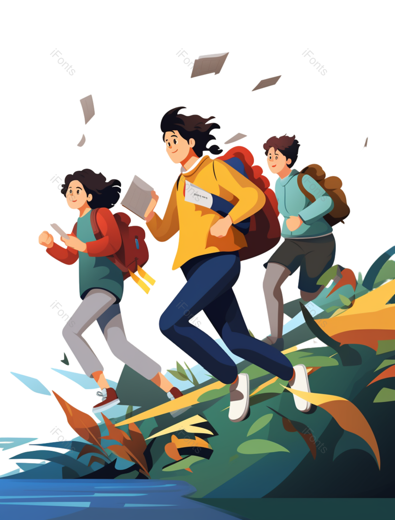 元素图片,奔跑元素,素材PNG,人物免抠素材